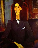 Jean Cocteau par Modigliani, 1919.