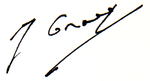 Signature autographe de l'auteur